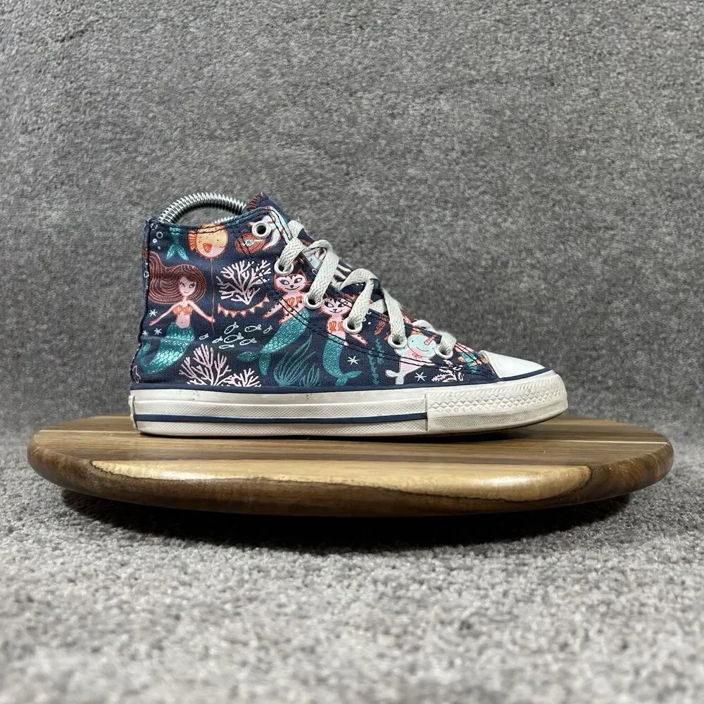 Converse Chuck Taylor All Star Kids Size 1 Mermaid Under The Sea Athletic Shoes